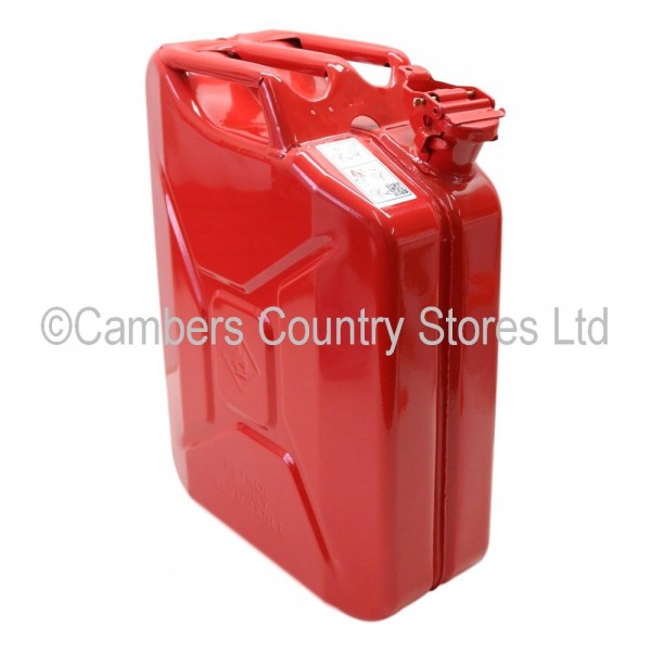 Sealey Jerry Can Metal Red 20 Litres Cambers Country Store